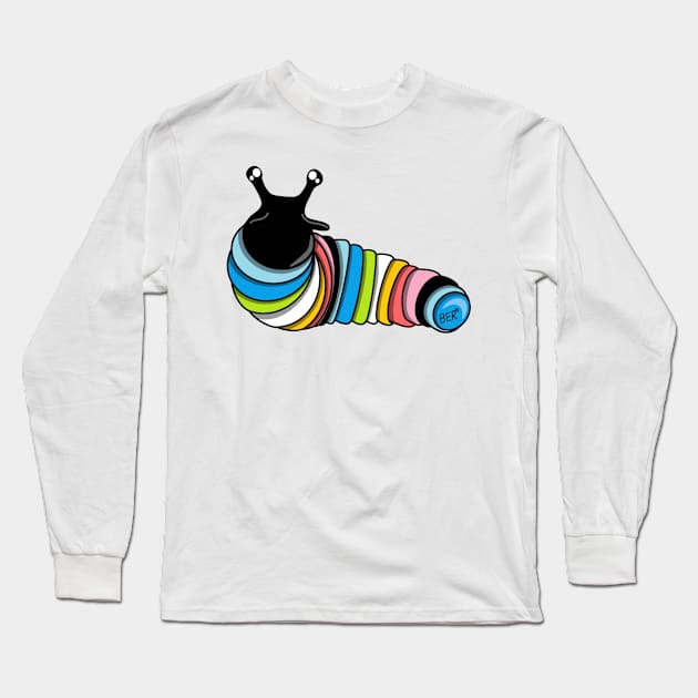 Queer Pride Fidget Slug Long Sleeve T-Shirt by SentABearToSpace 